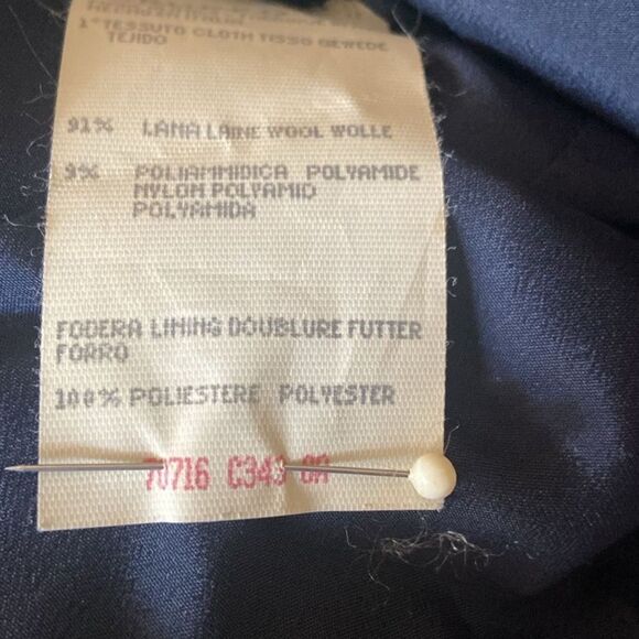 Vintage Emanuel Ungaro Navy Button-Front Dress, Italian Size 12 - Picture 5 of 5